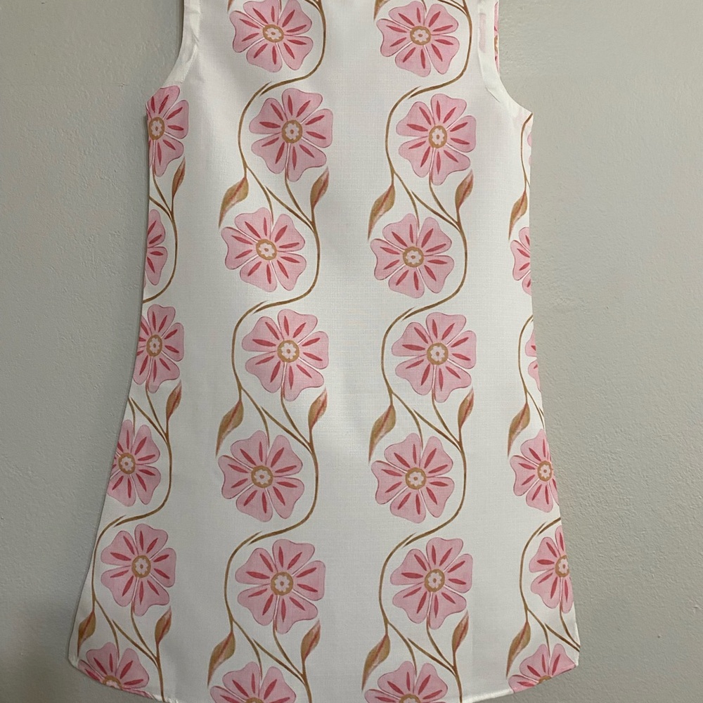 Commense Pink and White Floral Dress